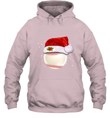 Baseball Ball Christmas Santa Hat Xmas Sport Funny Snow Hooded Sweatshirt Hooded Sweatshirt - FordPhuMy
