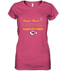 NFL super bowl Kansas City Chiefs champions Women's V-Neck T-Shirt Women's V-Neck T-Shirt - FordPhuMy