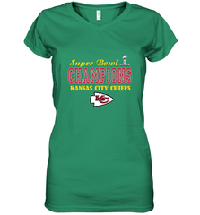 NFL super bowl Kansas City Chiefs champions Women's V-Neck T-Shirt Women's V-Neck T-Shirt - FordPhuMy