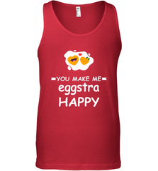 You Make Me Eggstra happy,Funny Valentine His and Her Couple Men's Tank Top Men's Tank Top - FordPhuMy