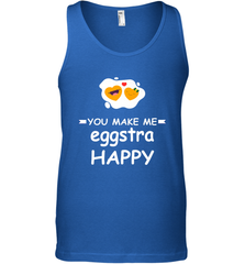 You Make Me Eggstra happy,Funny Valentine His and Her Couple Men's Tank Top Men's Tank Top - FordPhuMy