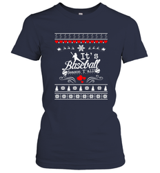 It's Baseball Season Ugly Sweater Christmas 2019 Women's T-Shirt