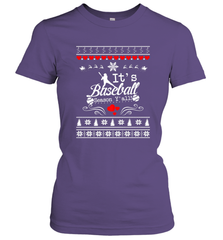 It's Baseball Season Ugly Sweater Christmas 2019 Women's T-Shirt Women's T-Shirt - FordPhuMy
