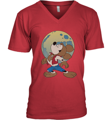Disney Mickey Mouse Werewolf Halloween Costume Men's V-Neck Men's V-Neck - FordPhuMy