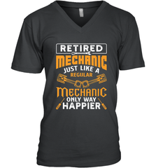 Retired Mechanic Just Like A Regular Only Way Happier Men's V-Neck Men's V-Neck - FordPhuMy