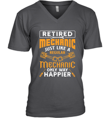 Retired Mechanic Just Like A Regular Only Way Happier Men's V-Neck Men's V-Neck - FordPhuMy