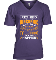 Retired Mechanic Just Like A Regular Only Way Happier Men's V-Neck Men's V-Neck - FordPhuMy