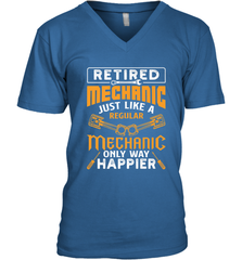 Retired Mechanic Just Like A Regular Only Way Happier Men's V-Neck Men's V-Neck - FordPhuMy