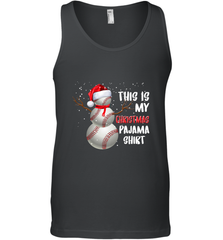 Baseball Snowman Christmas This is my Christmas Pajama Men's Tank Top Men's Tank Top - FordPhuMy