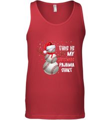 Baseball Snowman Christmas This is my Christmas Pajama Men's Tank Top Men's Tank Top - FordPhuMy