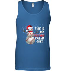 Baseball Snowman Christmas This is my Christmas Pajama Men's Tank Top Men's Tank Top - FordPhuMy