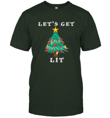 Let's Get Lit Adult ChristmasToo Lit To Quit Men's T-Shirt Men's T-Shirt - FordPhuMy