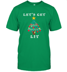 Let's Get Lit Adult ChristmasToo Lit To Quit Men's T-Shirt Men's T-Shirt - FordPhuMy
