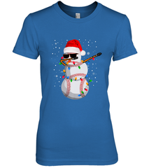 Dabbing Snowman Baseball Christmas Lights Pajama Tee Women's Premium T-Shirt Women's Premium T-Shirt - FordPhuMy