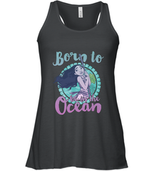 Disney Moana Born To Be In The Ocean Painted Women's Racerback Tank Women's Racerback Tank - FordPhuMy