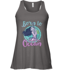 Disney Moana Born To Be In The Ocean Painted Women's Racerback Tank Women's Racerback Tank - FordPhuMy