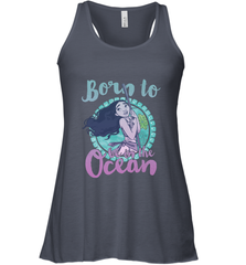 Disney Moana Born To Be In The Ocean Painted Women's Racerback Tank Women's Racerback Tank - FordPhuMy