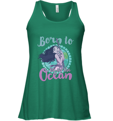 Disney Moana Born To Be In The Ocean Painted Women's Racerback Tank Women's Racerback Tank - FordPhuMy