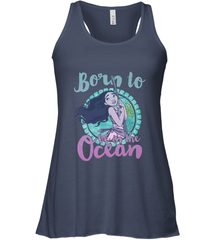 Disney Moana Born To Be In The Ocean Painted Women's Racerback Tank Women's Racerback Tank - FordPhuMy