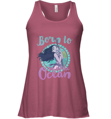 Disney Moana Born To Be In The Ocean Painted Women's Racerback Tank Women's Racerback Tank - FordPhuMy