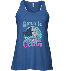 Disney Moana Born To Be In The Ocean Painted Women's Racerback Tank Women's Racerback Tank - FordPhuMy