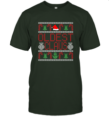 Oldest Claus Santa Hat Christmas Gift Matching Family Ugly Men's T-Shirt Men's T-Shirt - FordPhuMy
