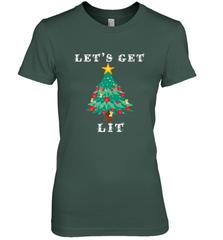 Let's Get Lit Adult ChristmasToo Lit To Quit Women's Premium T-Shirt Women's Premium T-Shirt - FordPhuMy