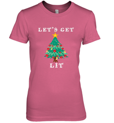 Let's Get Lit Adult ChristmasToo Lit To Quit Women's Premium T-Shirt Women's Premium T-Shirt - FordPhuMy