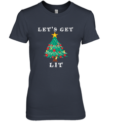 Let's Get Lit Adult ChristmasToo Lit To Quit Women's Premium T-Shirt Women's Premium T-Shirt - FordPhuMy