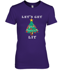 Let's Get Lit Adult ChristmasToo Lit To Quit Women's Premium T-Shirt Women's Premium T-Shirt - FordPhuMy