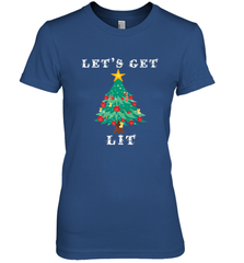 Let's Get Lit Adult ChristmasToo Lit To Quit Women's Premium T-Shirt Women's Premium T-Shirt - FordPhuMy