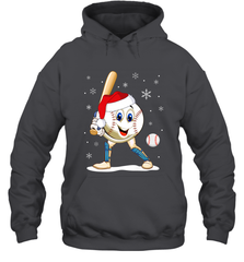 Christmas Baseball Santa Xmas Gift Lover Hooded Sweatshirt Hooded Sweatshirt - FordPhuMy