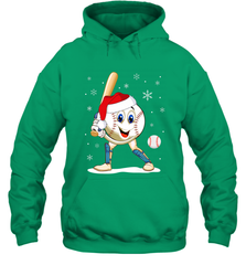 Christmas Baseball Santa Xmas Gift Lover Hooded Sweatshirt Hooded Sweatshirt - FordPhuMy