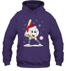 Christmas Baseball Santa Xmas Gift Lover Hooded Sweatshirt Hooded Sweatshirt - FordPhuMy