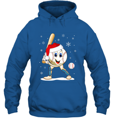 Christmas Baseball Santa Xmas Gift Lover Hooded Sweatshirt Hooded Sweatshirt - FordPhuMy
