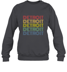 Vintage 1980s Style Detroit Michigan Crewneck Sweatshirt Crewneck Sweatshirt - FordPhuMy