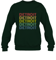 Vintage 1980s Style Detroit Michigan Crewneck Sweatshirt Crewneck Sweatshirt - FordPhuMy