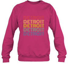 Vintage 1980s Style Detroit Michigan Crewneck Sweatshirt Crewneck Sweatshirt - FordPhuMy