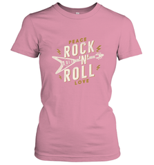 Peace Rock and Roll Love Music Guitar Retro Hippie Women's T-Shirt Women's T-Shirt - FordPhuMy