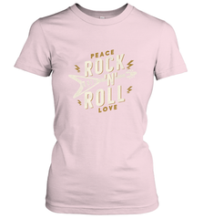 Peace Rock and Roll Love Music Guitar Retro Hippie Women's T-Shirt Women's T-Shirt - FordPhuMy