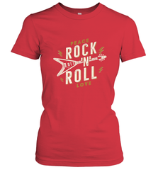 Peace Rock and Roll Love Music Guitar Retro Hippie Women's T-Shirt Women's T-Shirt - FordPhuMy