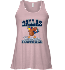 Dallas Thanksgiving Day Funny Turkey Playing Texas Football Premium T Shirt Women's Racerback Tank Women's Racerback Tank - FordPhuMy