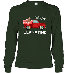 Happy Llamatine funny Valentine Day Llama costume Long Sleeve T-Shirt Long Sleeve T-Shirt - FordPhuMy