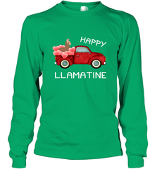 Happy Llamatine funny Valentine Day Llama costume Long Sleeve T-Shirt Long Sleeve T-Shirt - FordPhuMy