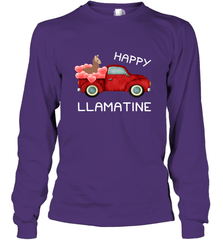 Happy Llamatine funny Valentine Day Llama costume Long Sleeve T-Shirt Long Sleeve T-Shirt - FordPhuMy