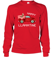 Happy Llamatine funny Valentine Day Llama costume Long Sleeve T-Shirt Long Sleeve T-Shirt - FordPhuMy