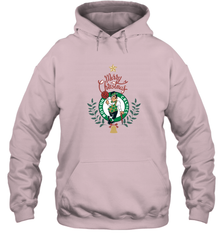 NBA Boston Celtics Logo merry Christmas gilf Hooded Sweatshirt Hooded Sweatshirt - FordPhuMy