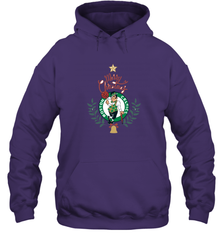 NBA Boston Celtics Logo merry Christmas gilf Hooded Sweatshirt Hooded Sweatshirt - FordPhuMy