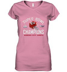 NFL super bowl Kansas City Chiefs Logo Helmet champions Women's V-Neck T-Shirt Women's V-Neck T-Shirt - FordPhuMy
