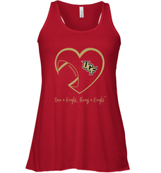 UCF Knights Football Inside Heart  Team  Apparel Women's Racerback Tank